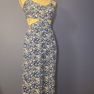 Floral cutout jumpsuit